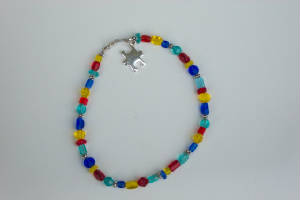 Beaded Autism Awareness Anklet