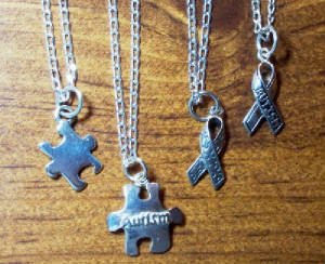 Sterling Autism Awareness Charms