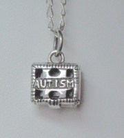 Autism Prayer Box Necklace Sterling Silver