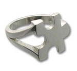 Autism Awareness Puzzle Piece Ring Sterling Silver 